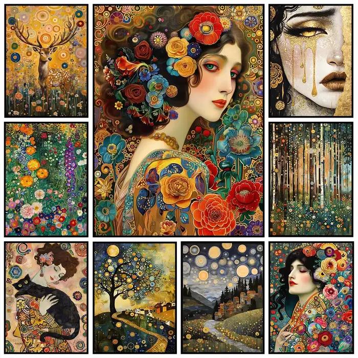 Affiche inspirée de Gustav Klimt