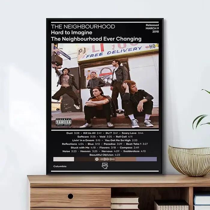 The Music Neighbourhood Landscape Album Cover Art Posters