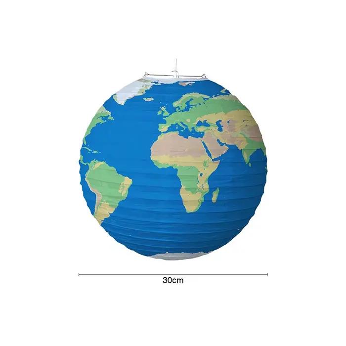 Système solaire huit planètes anniversaire boule de papier Lampion suspendu galaxie lanternes espace thème