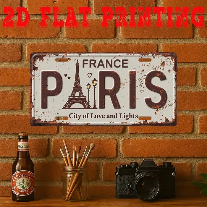 Décoration murale en métal 2D plate