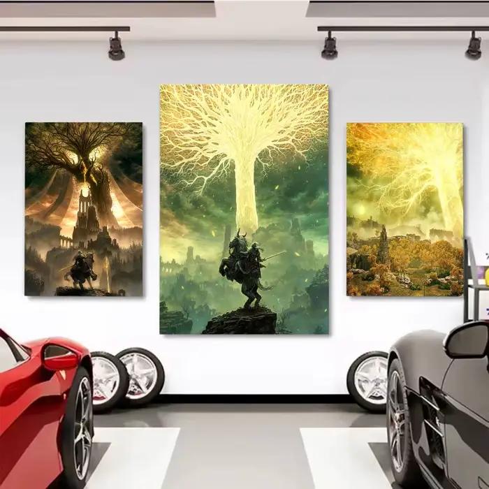 Affiche d'anneau de jeu e-oldens