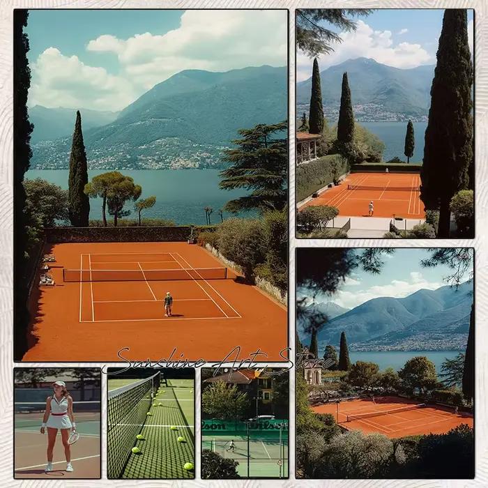 Toile d'art de Sport pour terrain de Tennis