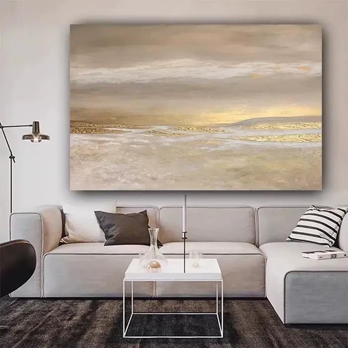Peinture à l'huile abstraite moderne faite à la main