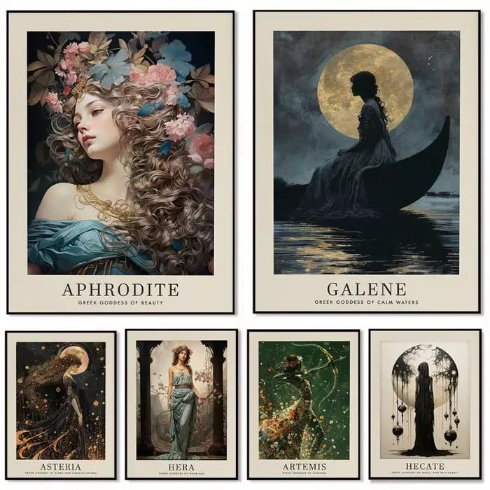 Affiche vintage classique de la mythologie grecque