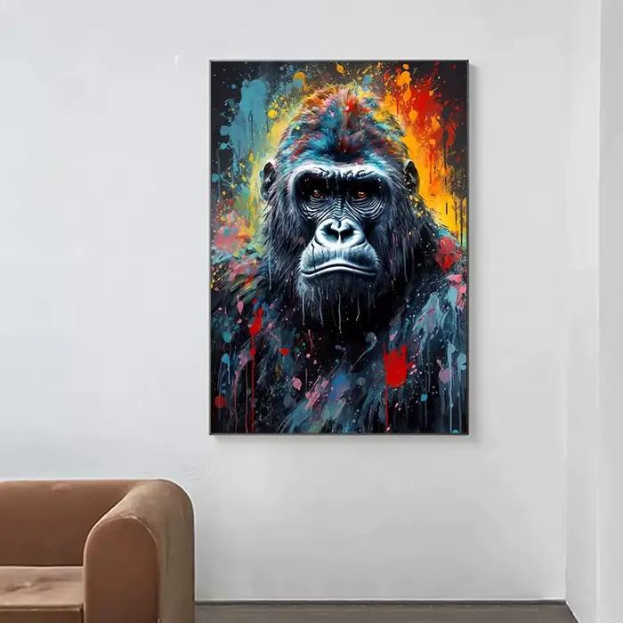 Affiche de Portrait d'animal aquarelle