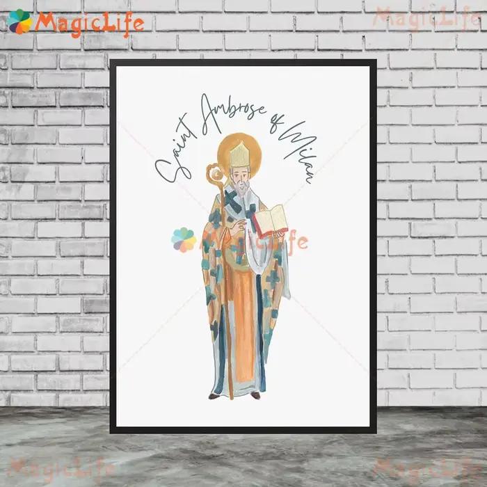 Affiche murale du Sacré-Cœur de Jésus Saint kk, peinture sur toile sans cadre