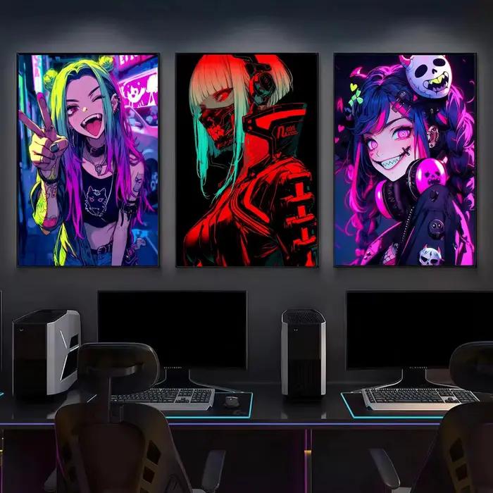 Affiche Cyberpunk Cool Girl