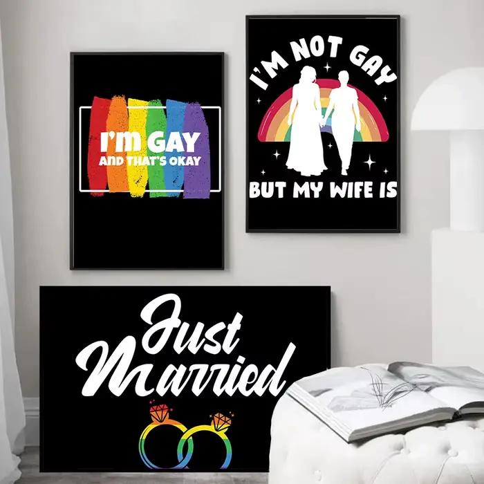Affiches de peinture sur toile murale LGBT Pride