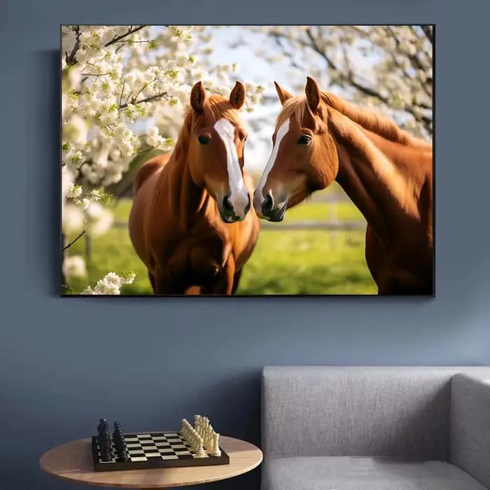 Affiche sur toile de cheval d'animaux sauvages