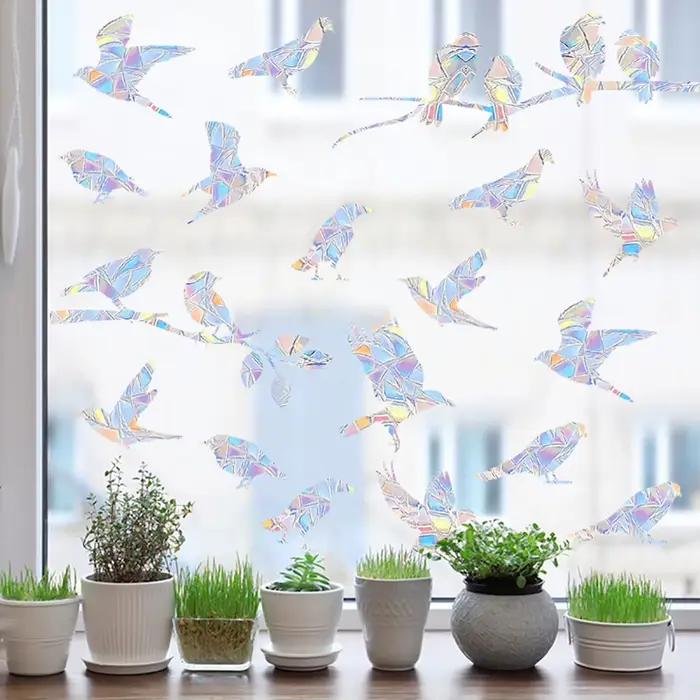 Autocollants oiseaux volants pour fenêtre