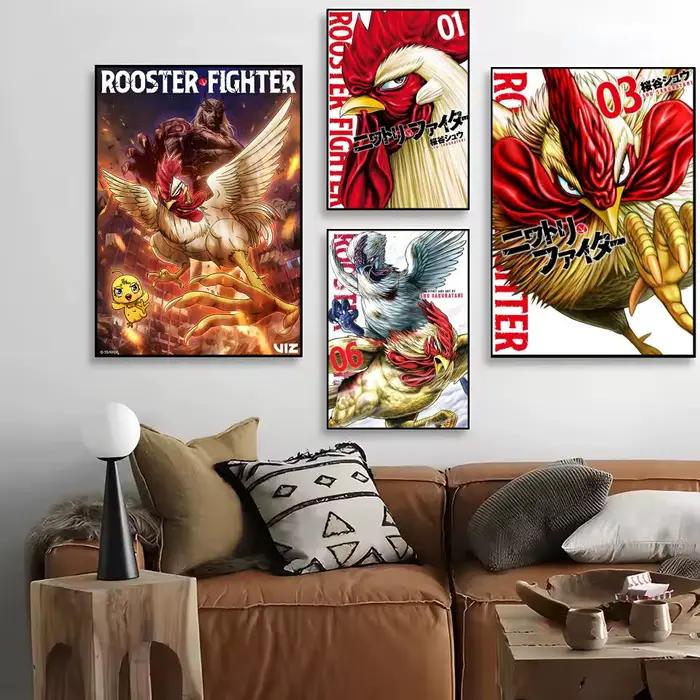 Affiche autocollante Anime ROOSTER FIGHTER