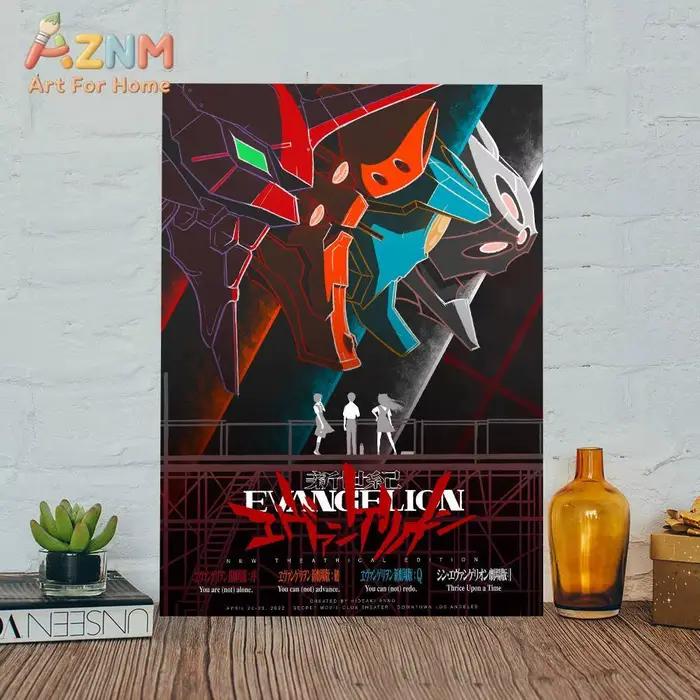 Affiche artistique autocollante N-Neon G-Genesis Evangelion