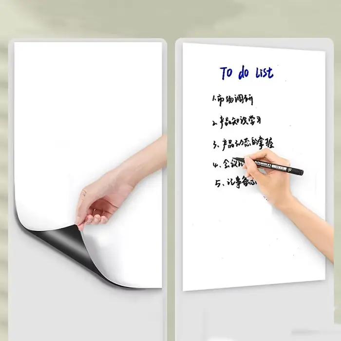 Autocollant de réfrigérateur tableau blanc magnétique