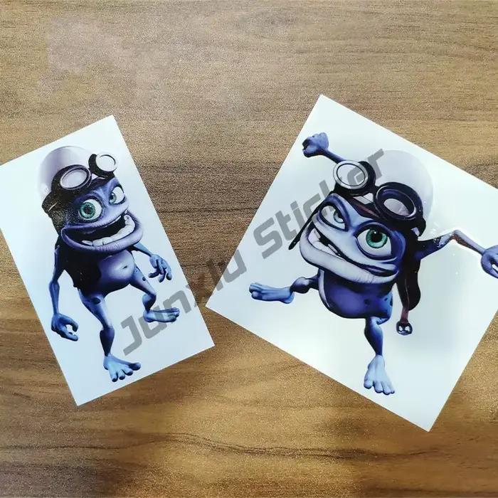 Crazy Frog – autocollants de moto et de voiture, dessin animé de grenouille drôle, décoratif, accessoires de voiture, décalcomanies imperméables