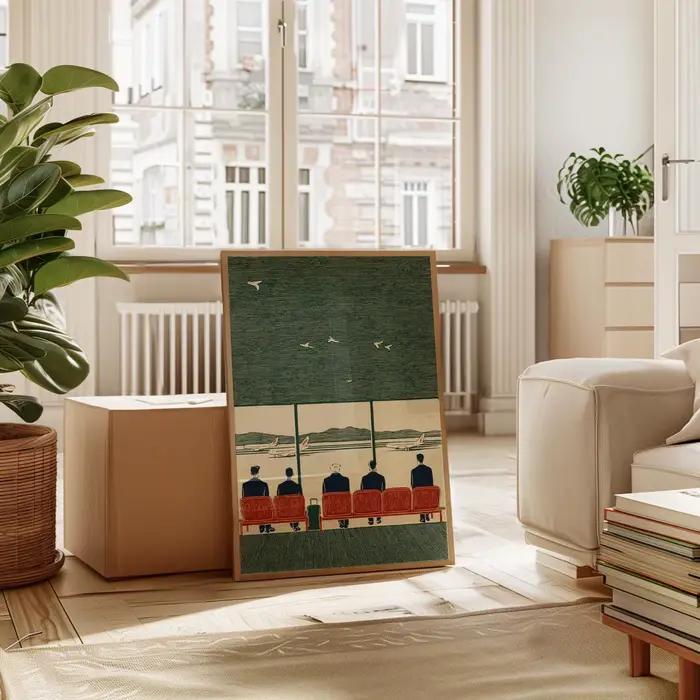 Affiches sur toile Vintage « Salon d'aéroport »