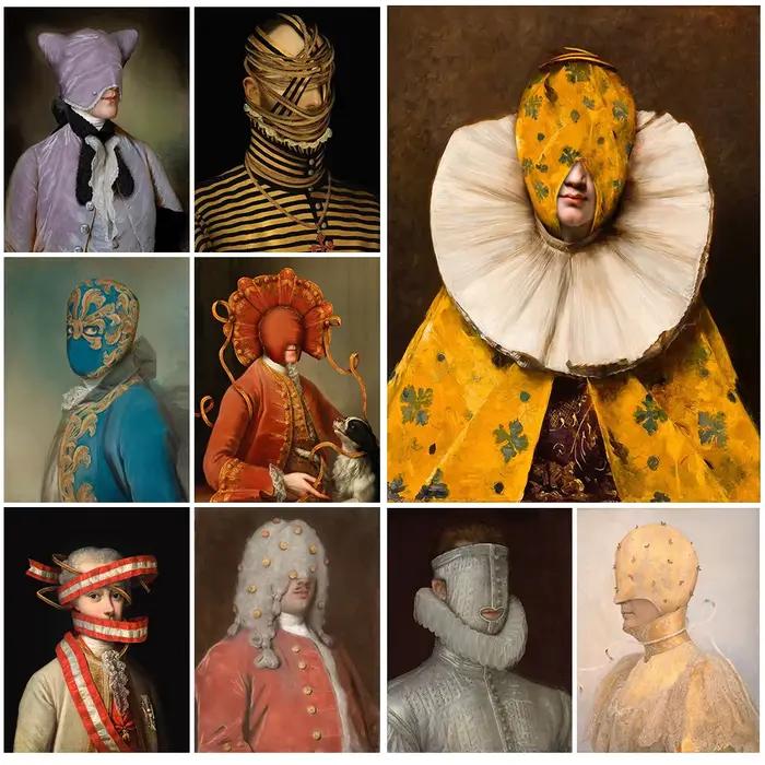 Affiches de Portrait Vintage de l'homme de la Renaissance