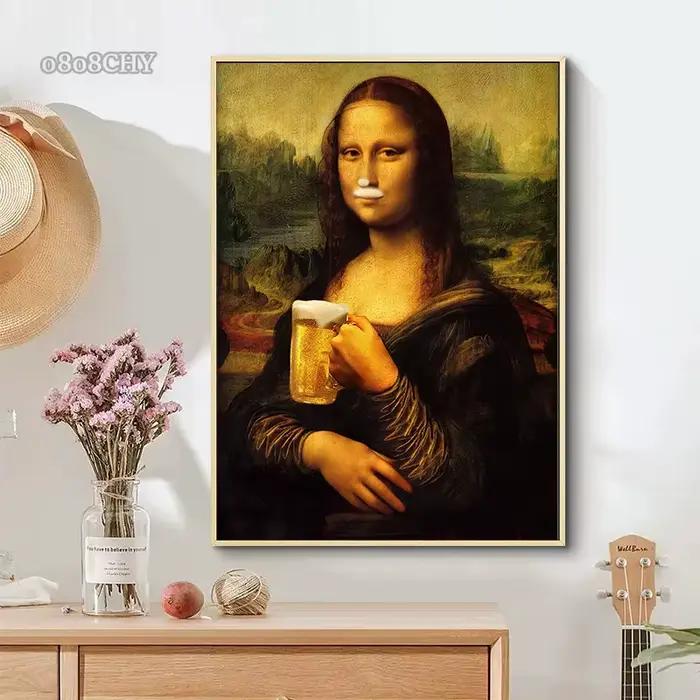 Affiches et impressions de Mona Lisa et chat