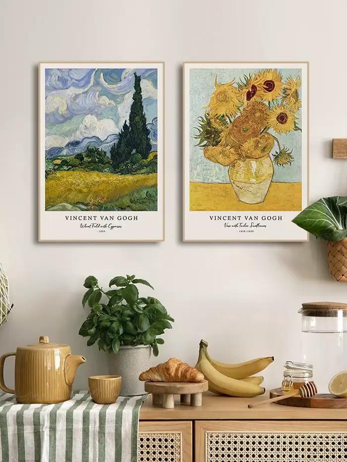 Vincent Van Gogh écritures impressions et affiches grand travail la nuit étoilée toile peinture décorations pour salon mur Art