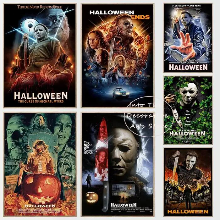 Affiches de films d'horreur classiques d'Halloween Michael Myers