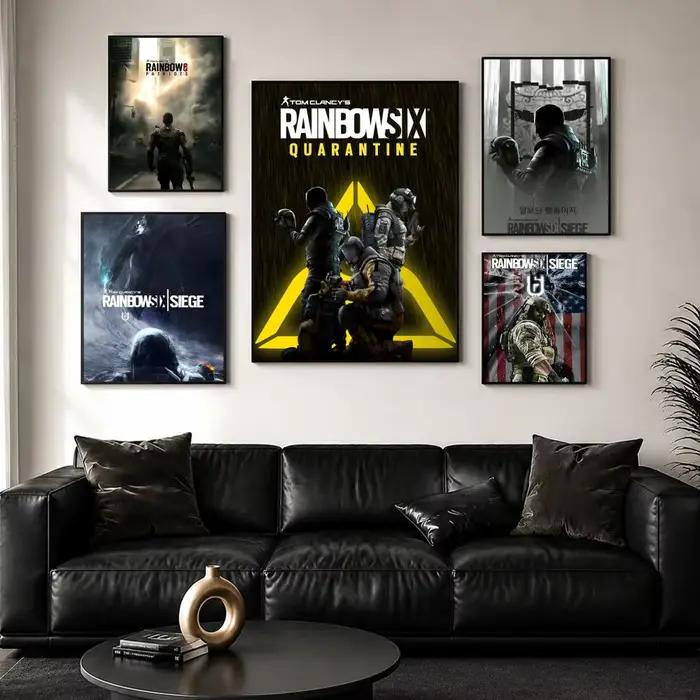 Autocollant d'affiche de jeu Tom C-Clancys R-Rainbow Six Siege