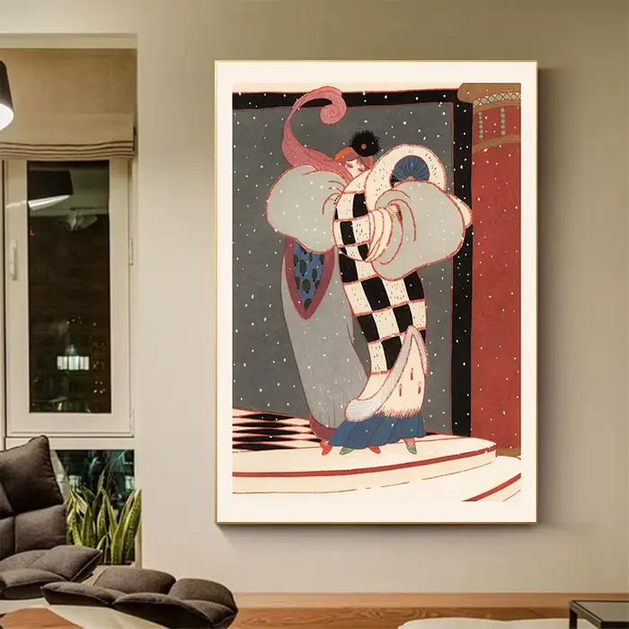 Affiche d'illustration d'art de décoration française Vintage