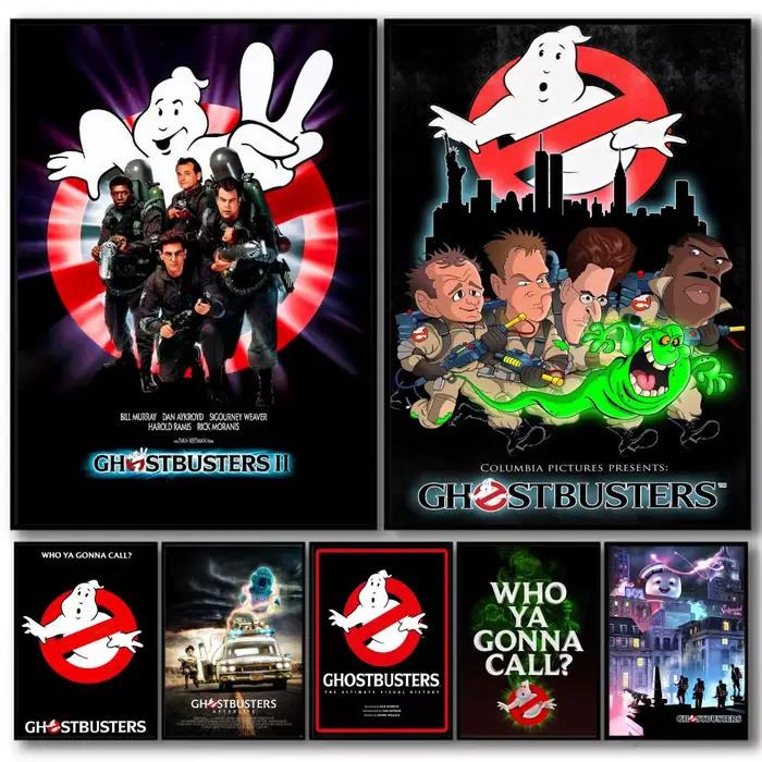 Affiche en toile de lin HD du film classique G_Ghostbusters