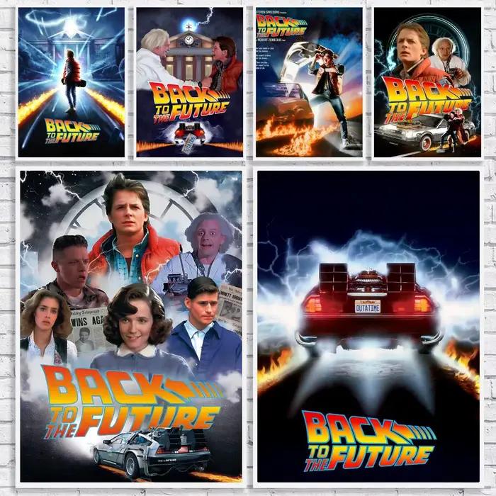 Affiche de film science-fiction B-Back to the Future