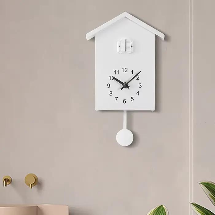 Horloge murale en quartz coucou 20x25cm, design moderne, pour salon, bureau, décoration intérieure, cadeau
