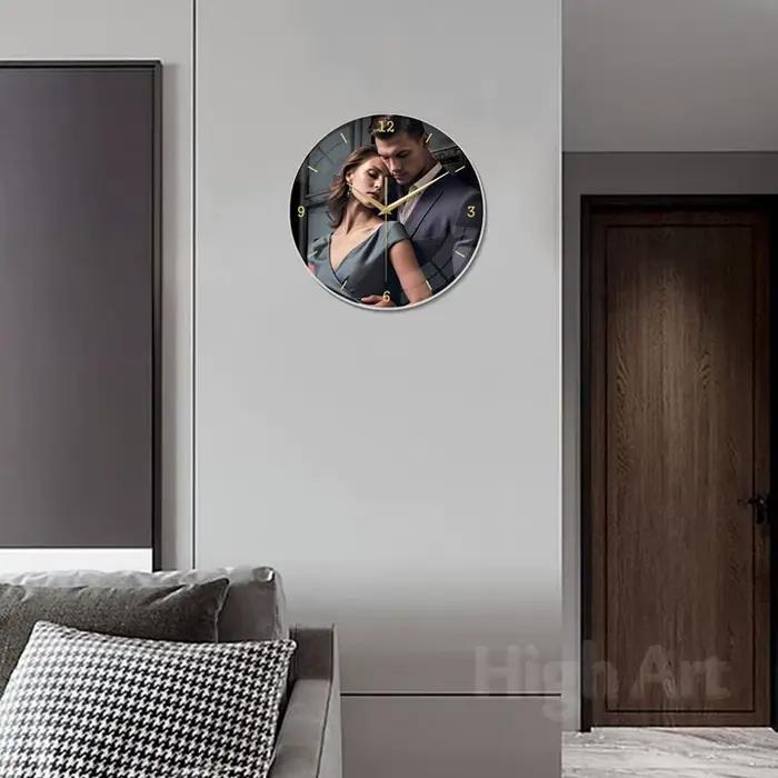[Personnalisé] horloge murale Photo personnalisée-12 "14"