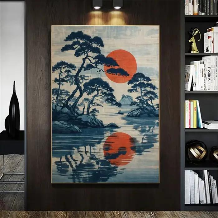 Affiche de symbolisme japonais