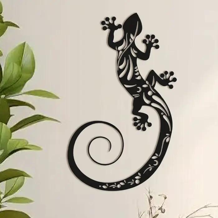 Décorations Gecko en métal