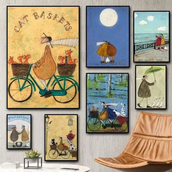 Peinture abstraite de paysage