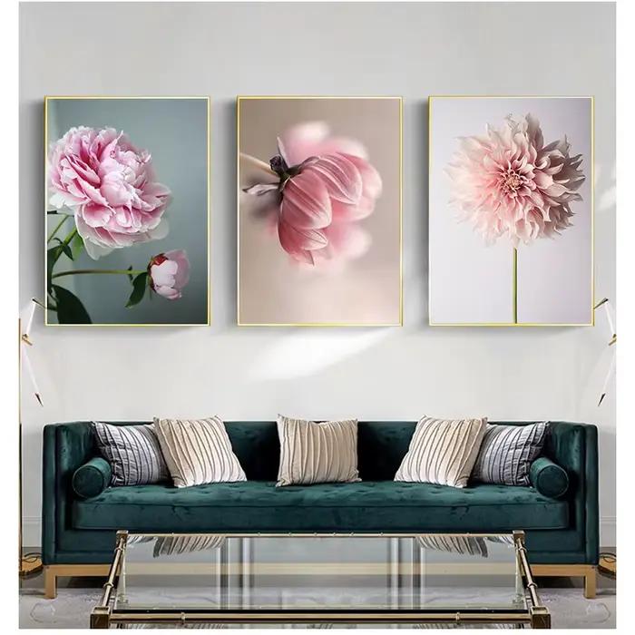 Imprimés d'art mural modulaires de fleurs