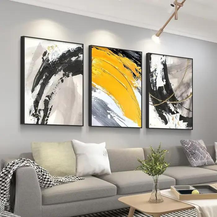 Peinture à l'huile abstraite sur toile