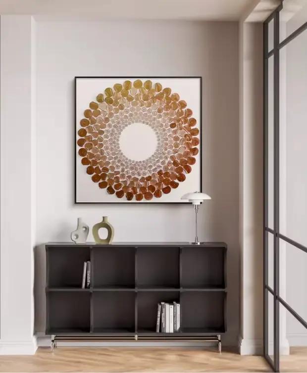 Peinture décorative tridimensionnelle moderne