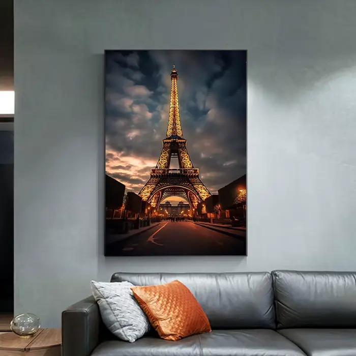 Photographie Photo Paris-tour Eiffel la nuit affiche HD mur Art toile impression peinture photos pour salon décor à la maison