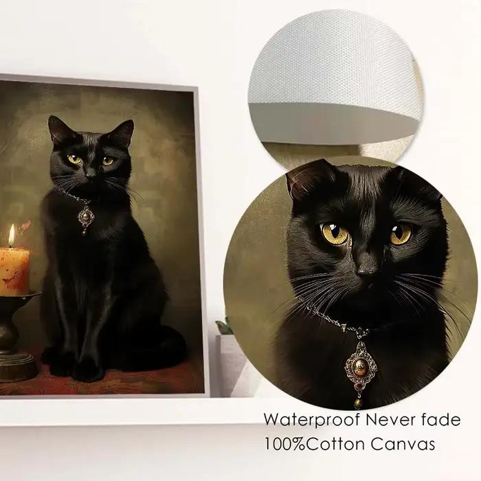 Portrait de chat de la Renaissance Vintage