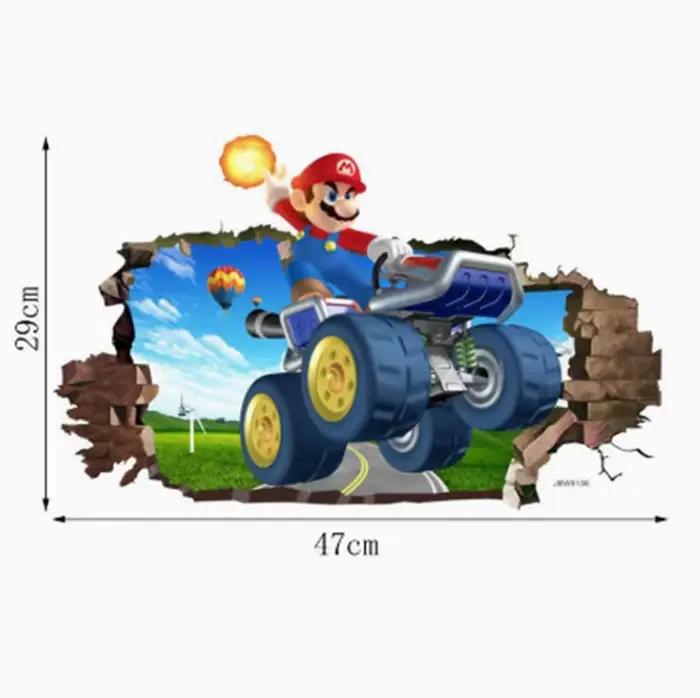 Sticker mural 3D Mario
