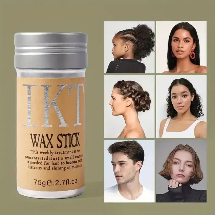 Bâton de cire pour cheveux pour enfants et femmes, avec brosses à dos lissé, pommade en Gel pour petites filles, accessoires de coiffure pour perruque