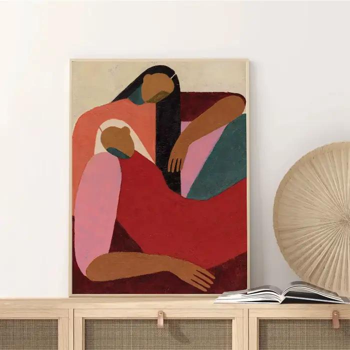 Reds Gallery Wall – impression sur toile Ocre