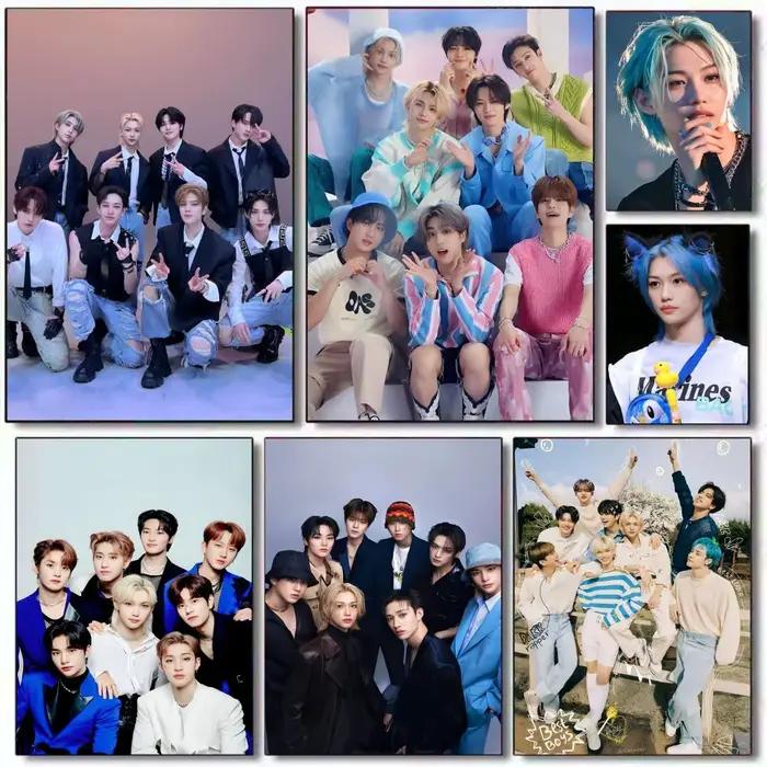 Affiche KPOP S-Stray K-Kids, art mural HD, impression Vintage imperméable, décoration pour la maison, bricolage, durable