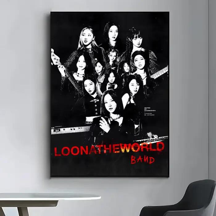 Affiche Kpop L-LOONA, autocollants haute définition