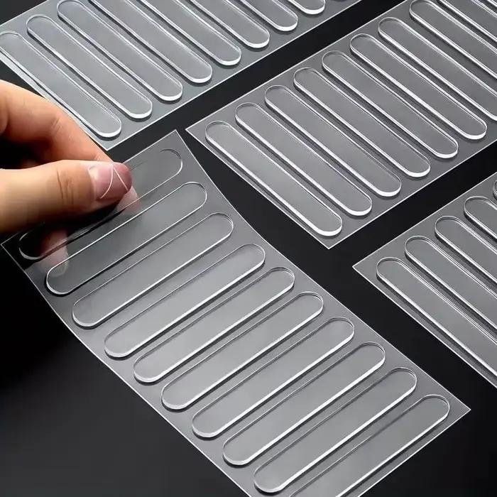 Autocollant transparent anti-collision en silicone