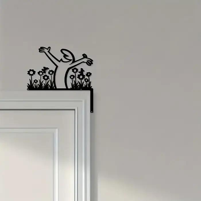 Décor mural en métal, panneau en fer forgé