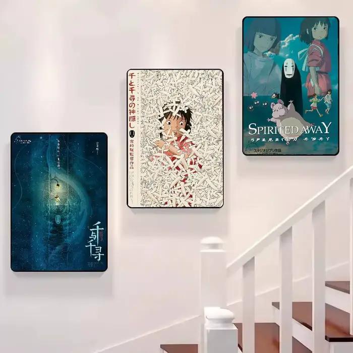 Ghibli Miyazaki Hayao s-spirit affiche classique HD Art collant mur étanche maison salon chambre Bar décoration esthétique