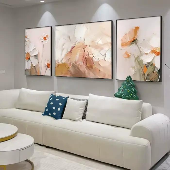 Toile abstraite, peinture à l'huile pure peinte à la main