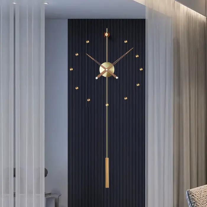 Espagne grande horloge murale Design moderne métal luxe montres murales horloges bricolage décor à la maison silencieux salon Orologi Da Parete cadeau