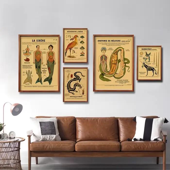 Affiche d'anatomie de sirène