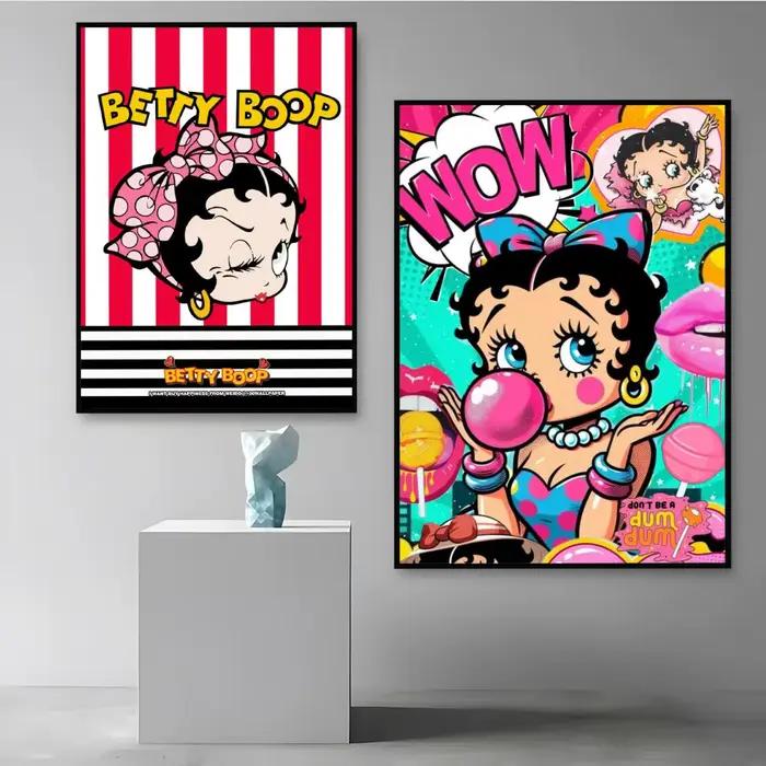 Dessin animé chaud b-betty b-boopes affiche HD Art Mural Wallart