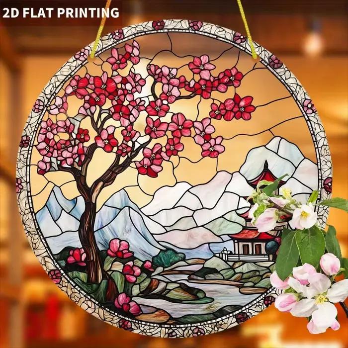 Attrape-soleil mural en verre acrylique peint